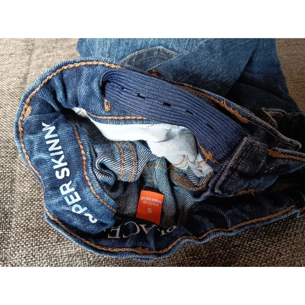 Pants Childrens Place 5T Skinny blue Jeans Denim Adjustable Distressed thrashed
